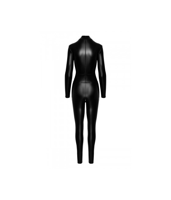 Combinaison intégrale Caged avec anneaux F319 wetlook
