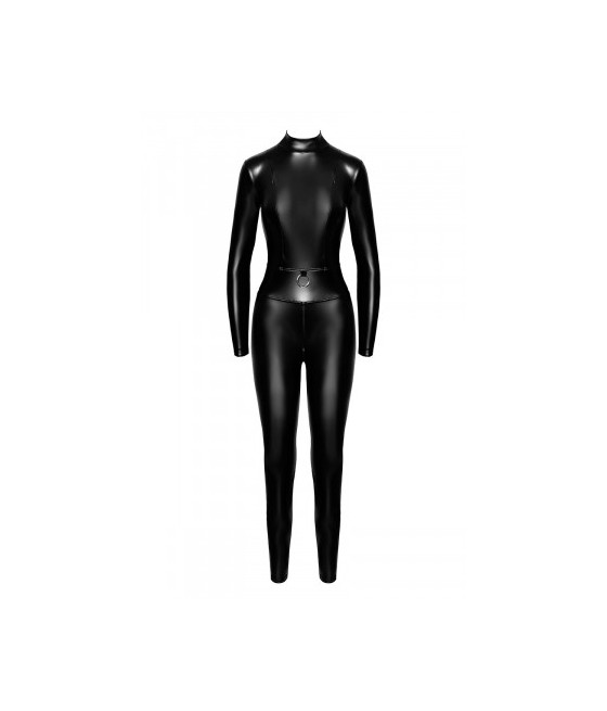 Combinaison intégrale Caged avec anneaux F319 wetlook