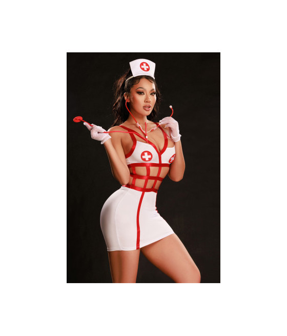 Déguisement infirmière sexy 5 pièces - J Lingerie Déguisement infirmière sexy 5 pièces - J Lingerie