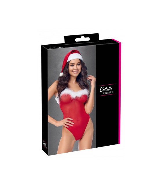 Ensemble body et bonnet de noel - Cottelli Lingerie