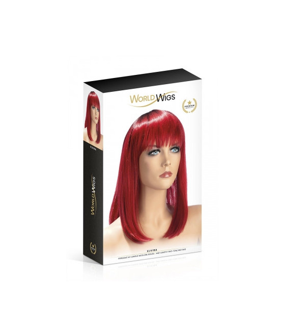 Perruque Elvira rouge - World Wigs