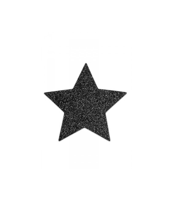 Bijoux de seins Flash Etoile Noir