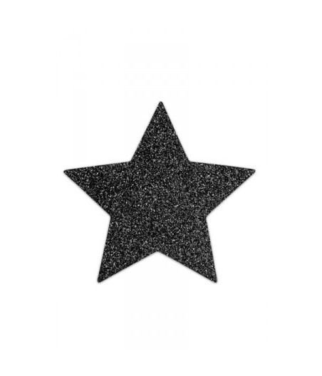 Bijoux de seins Flash Etoile Noir