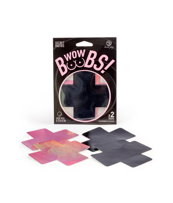 Cache-tétons croix Wow Boobs - Secret Play
