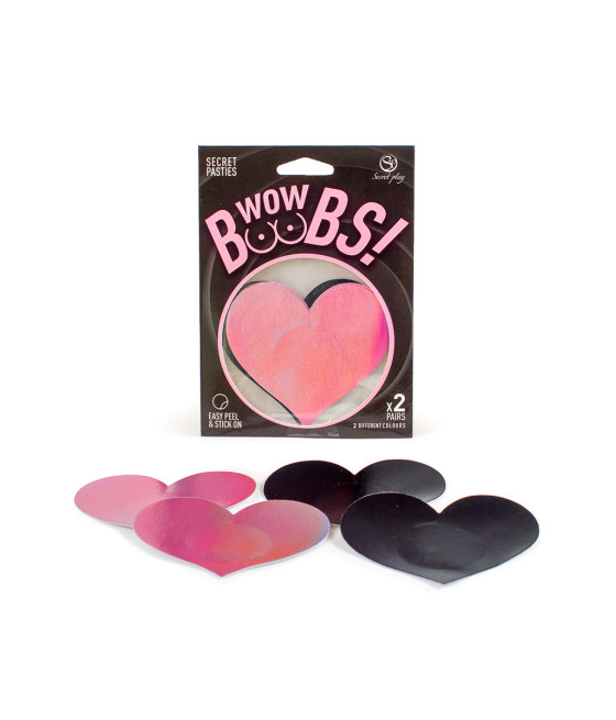 Cache-tétons coeur Wow Boobs - Secret Play
