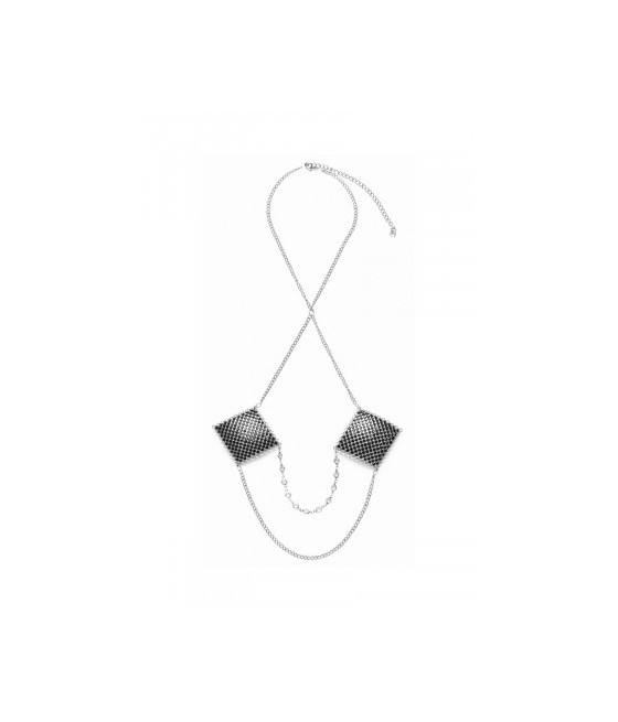 Caches tétons avec chainette de cou - Cotelli Accessoires