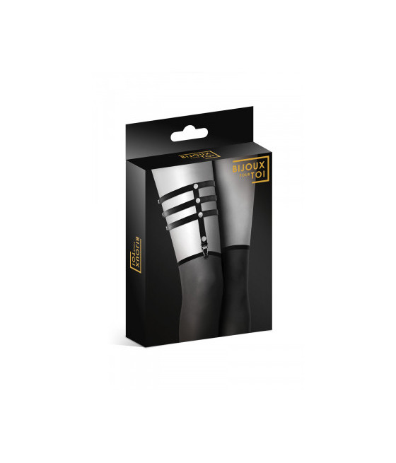 Jarretière ajustable avec rivets