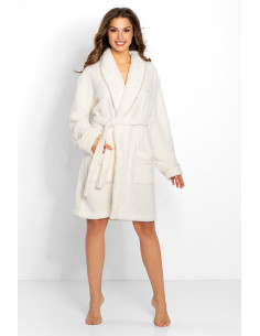 Déshabillé Élégant en Broderie Beige