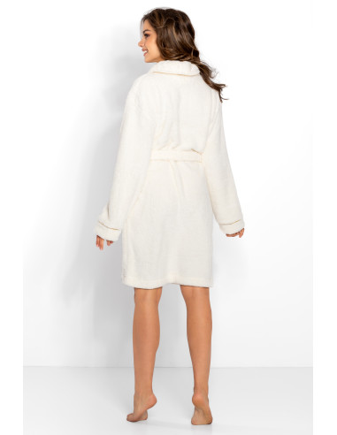 Déshabillé Élégant en Broderie Beige