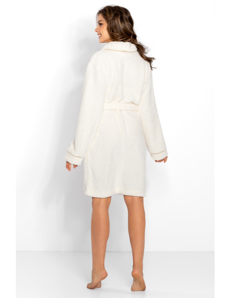Déshabillé Élégant en Broderie Beige