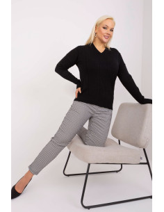 Chandail plus size Élégant Noir 2