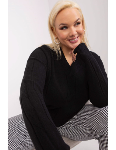 Chandail plus size Élégant Noir