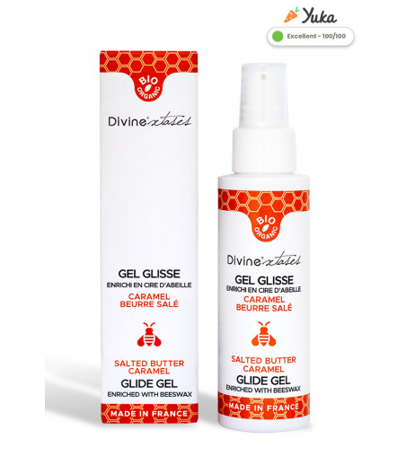 Lubrifiant Bio caramel beurre salé 100ml - Divinexstases