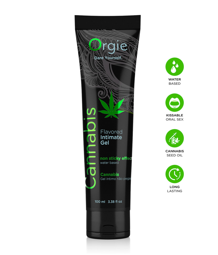 Lubrifiant eau Lube Tube Cannabis 100ml Lubrifiant eau Lube Tube Cannabis 100ml