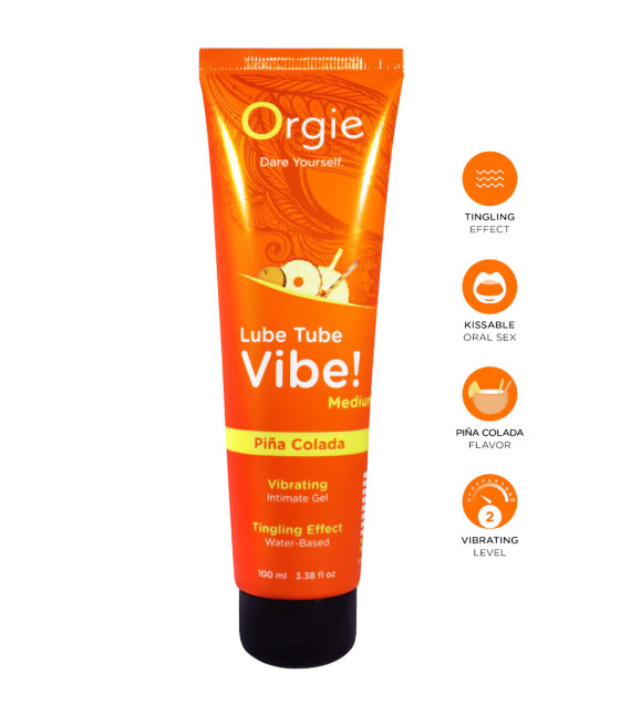 Lubrifiant Lube Tube Vibe (Medium) Pina Colada 100ml