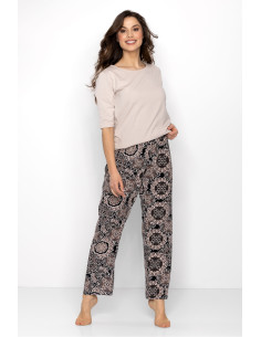 Pyjama Élégant en Coton Beige