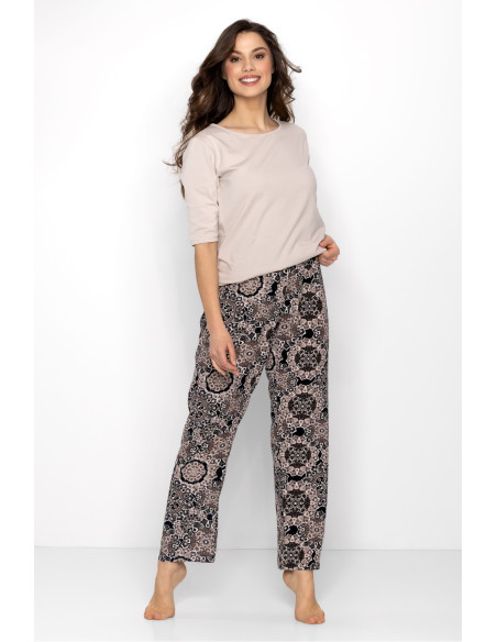 Pyjama Élégant en Coton Beige