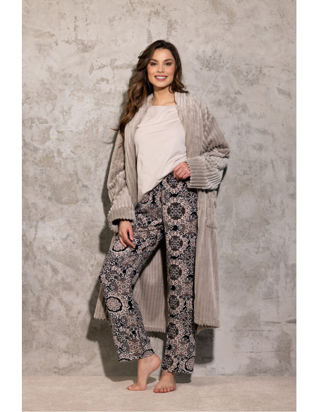 Pyjama Élégant en Coton Beige