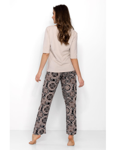 Pyjama Élégant en Coton Beige