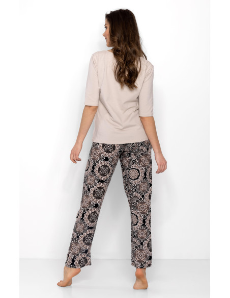 Pyjama Élégant en Coton Beige