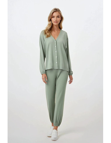 Pyjama Élégant Vert