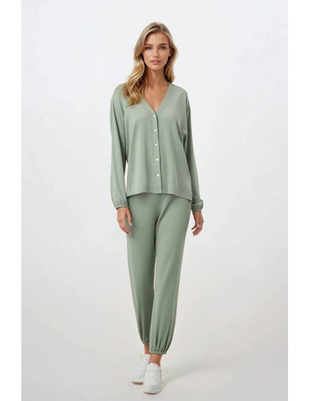 Pyjama Élégant Vert