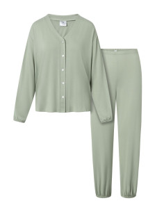 Pyjama Élégant Vert 2
