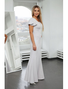 Robe longue Élégante Grise